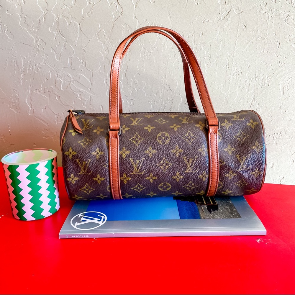 Authentic Louis Vuitton Monogram Papillon 30 Hand Bag Vintage LV Purse Pre-Loved